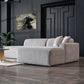 Mar Corduroy Sectional Chaise Sofa, 102" - Available in Cream, Green or Gray