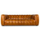 Maverik Channel Tufted Genuine Cognac Leather Couch Sofa (90")