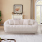 Maximilian Japandi Style Channel Tufted Boucle Sofa 86”