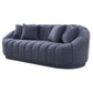 Maximilian Japandi Style Channel Tufted Boucle Sofa 86”