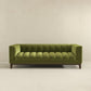 Melissa MCM Channel Tufted Fabric Sofa 90”