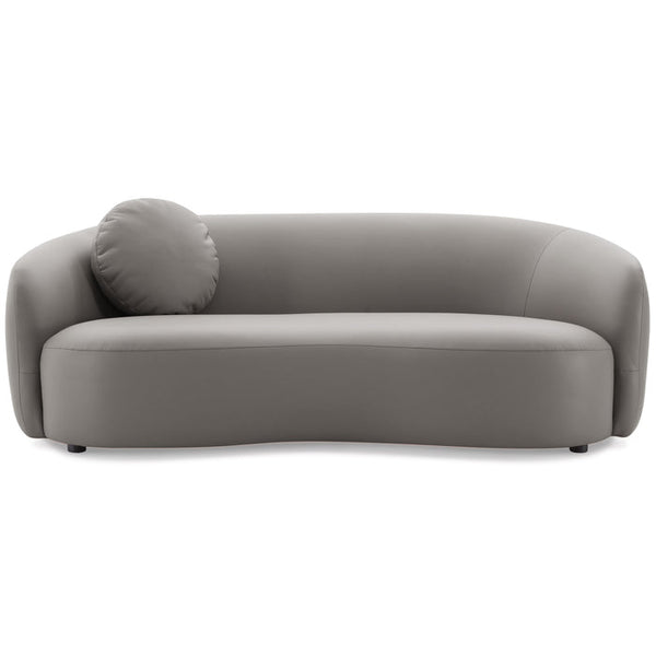 Porter Modern Curved Faux Leather Sofa 83 (3 Colors)