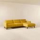 Ella Yellow Linen L-Shape Sectional Chaise Sofa 109"