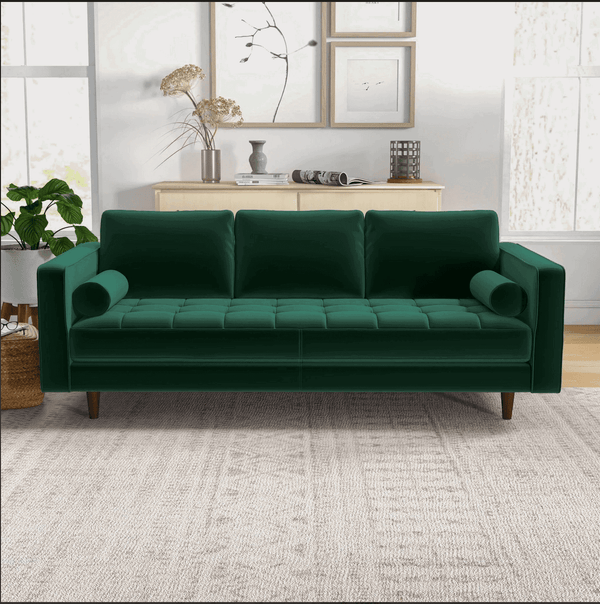 Catherine MCM Styled Tufted Sofa Couch 84