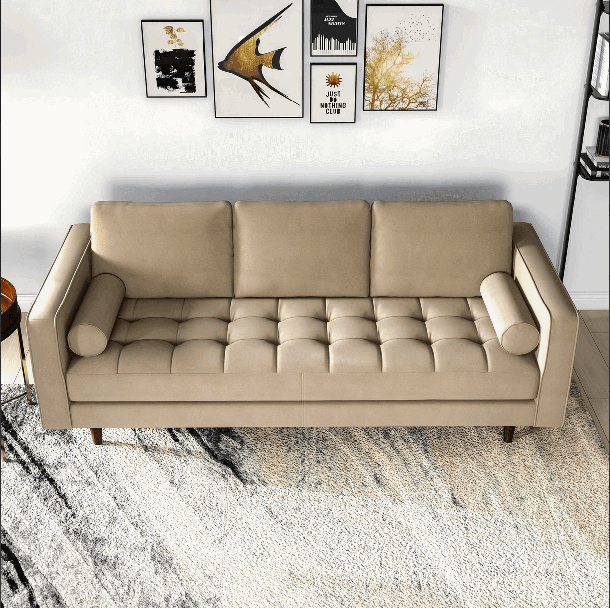 Catherine MCM Styled Tufted Sofa Couch 84" - Revel Sofa 