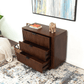 Lola MCM Styled Walnut Nightstand for Bedroom - Revel Sofa 