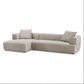 Kaynes Modern Tufted Boucle L-Shaped Sectional Chaise Sofa 120" - Revel Sofa 