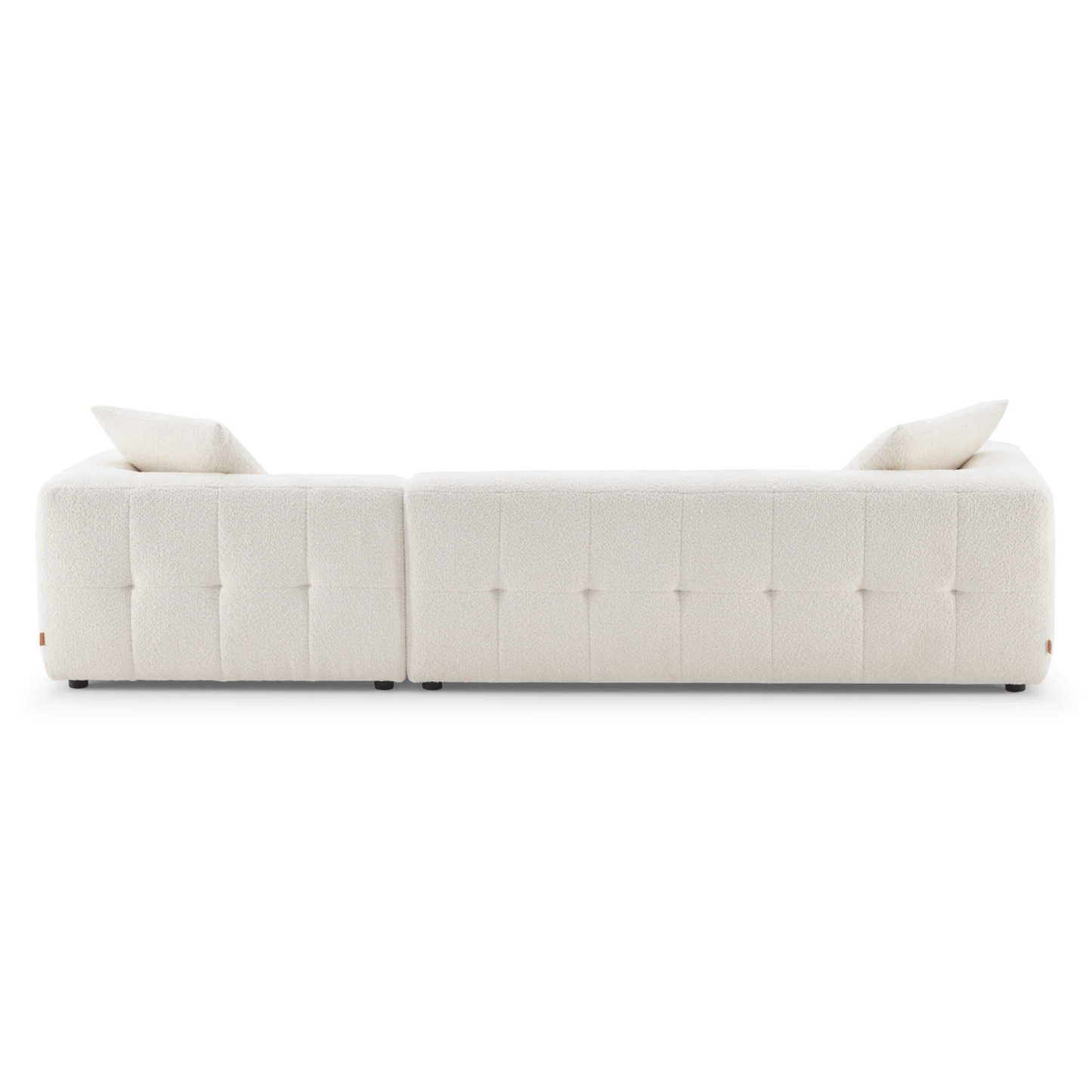 Kaynes Modern Tufted Boucle L-Shaped Sectional Chaise Sofa 120" - Revel Sofa 