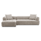 Kaynes Modern Tufted Boucle L-Shaped Sectional Chaise Sofa 120" - Revel Sofa 