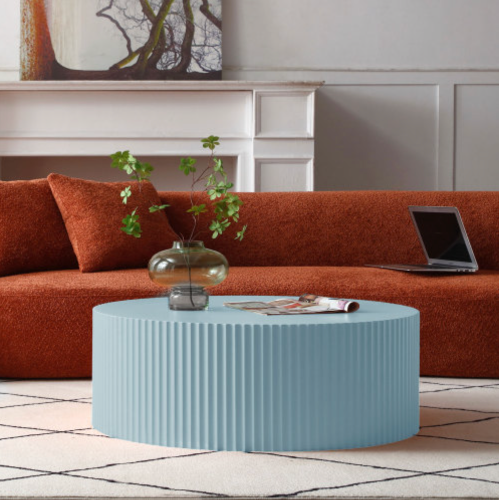 Stylish Round MDF Coffee Table in Contemporary Design in Variety of Colors - Revel Sofa 