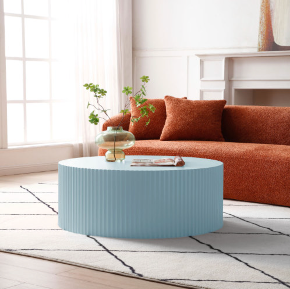 Stylish Round MDF Coffee Table in Contemporary Design in Variety of Colors - Revel Sofa 