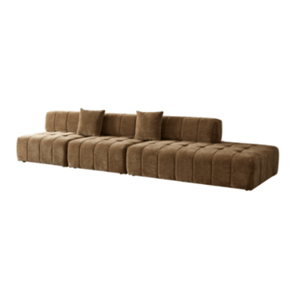 Modern Tufted Modular 3pc. Sectional Sofa 143” - Revel Sofa 