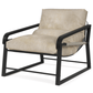 Modern Metal Frame Accent Lounge Chair, Comfy Armchair - Brown, Beige or Gray - Revel Sofa 