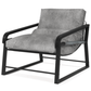 Modern Metal Frame Accent Lounge Chair, Comfy Armchair - Brown, Beige or Gray - Revel Sofa 