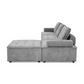 Modular Sectional Sofa Wrapped in Soft Chenille Fabric 99” - Revel Sofa 