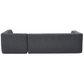 Modern Tufted Chaise Corner L-Shape Sectional Sofa in Beige, Gray or Green 110" - Revel Sofa 