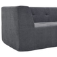 Modern Tufted Chaise Corner L-Shape Sectional Sofa in Beige, Gray or Green 110" - Revel Sofa 