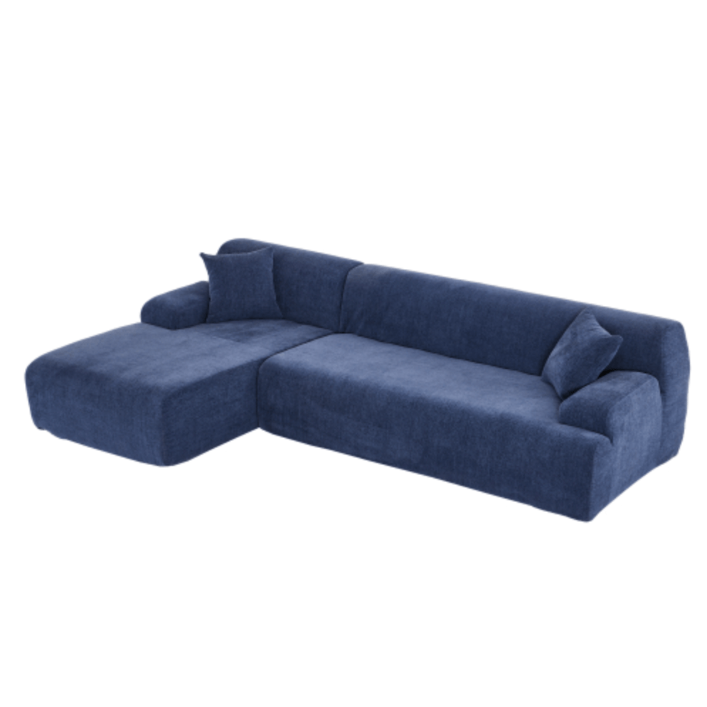 Modern Full Foam L-Shape Modular Chaise Sectional Sofa 109" - Revel Sofa 