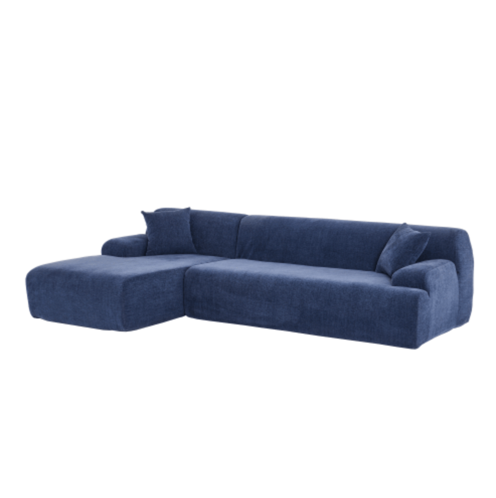 Modern Full Foam L-Shape Modular Chaise Sectional Sofa 109" - Revel Sofa 