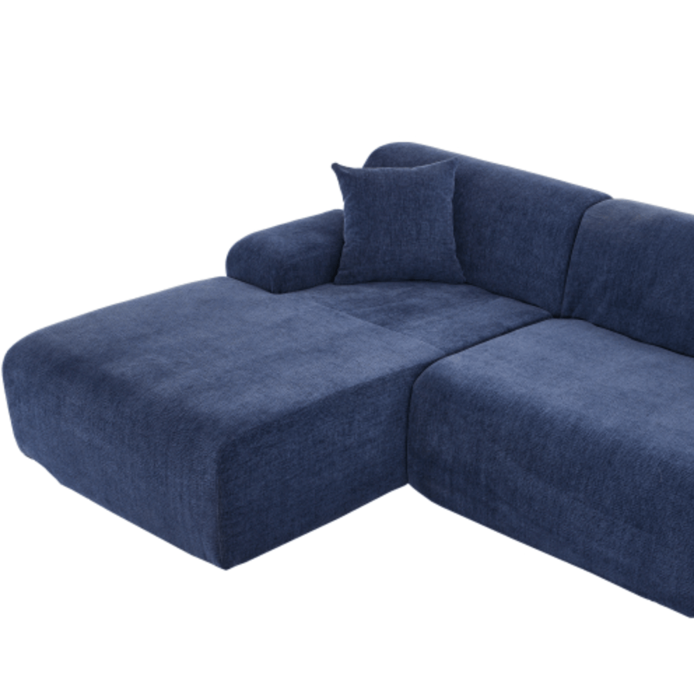 Modern Full Foam L-Shape Modular Chaise Sectional Sofa 109" - Revel Sofa 