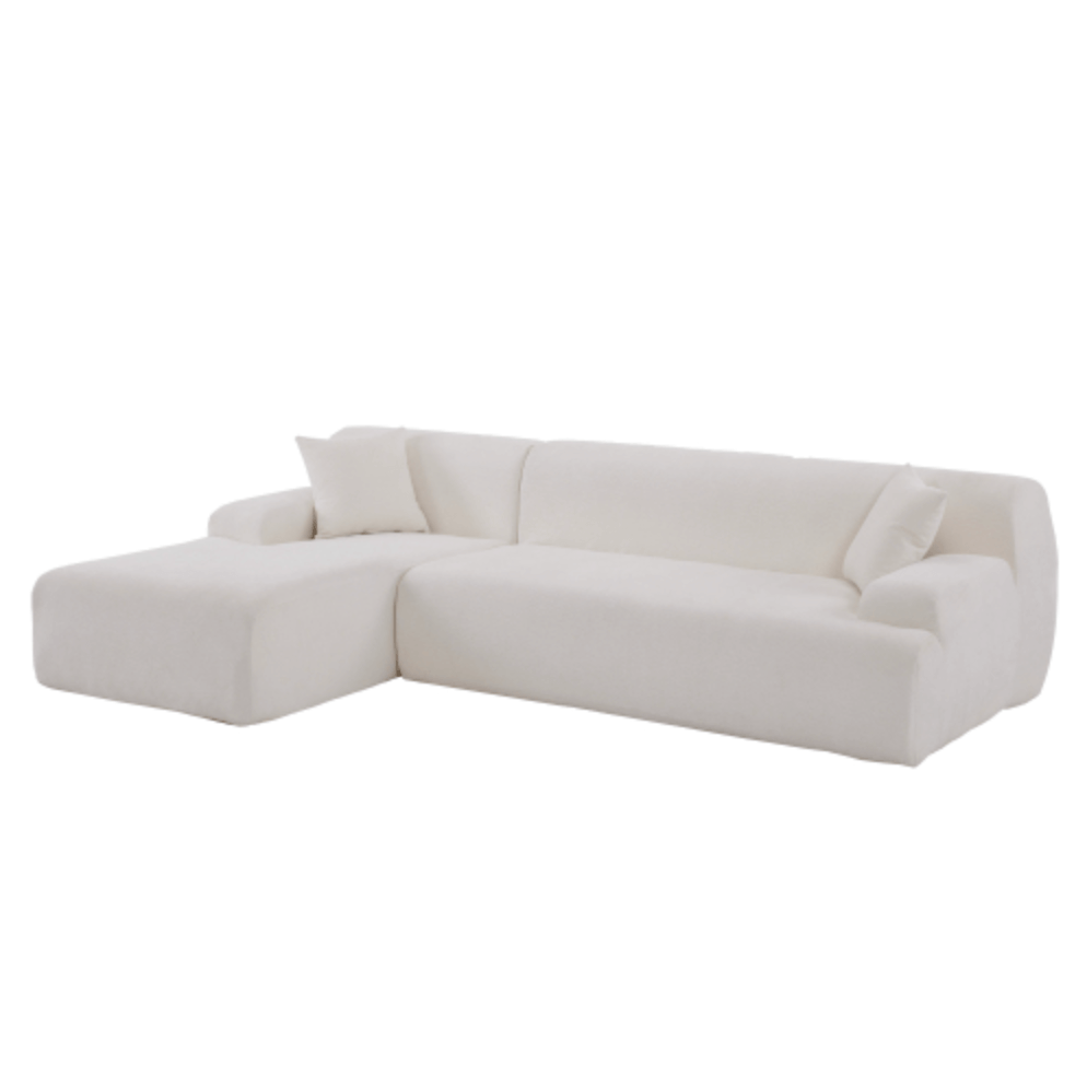 Modern Full Foam L-Shape Modular Chaise Sectional Sofa 109" - Revel Sofa 