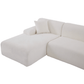 Modern Full Foam L-Shape Modular Chaise Sectional Sofa 109" - Revel Sofa 