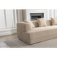 Modular Sectional Modern Minimalist Boucle Sofa, White or Beige 125" - Revel Sofa 