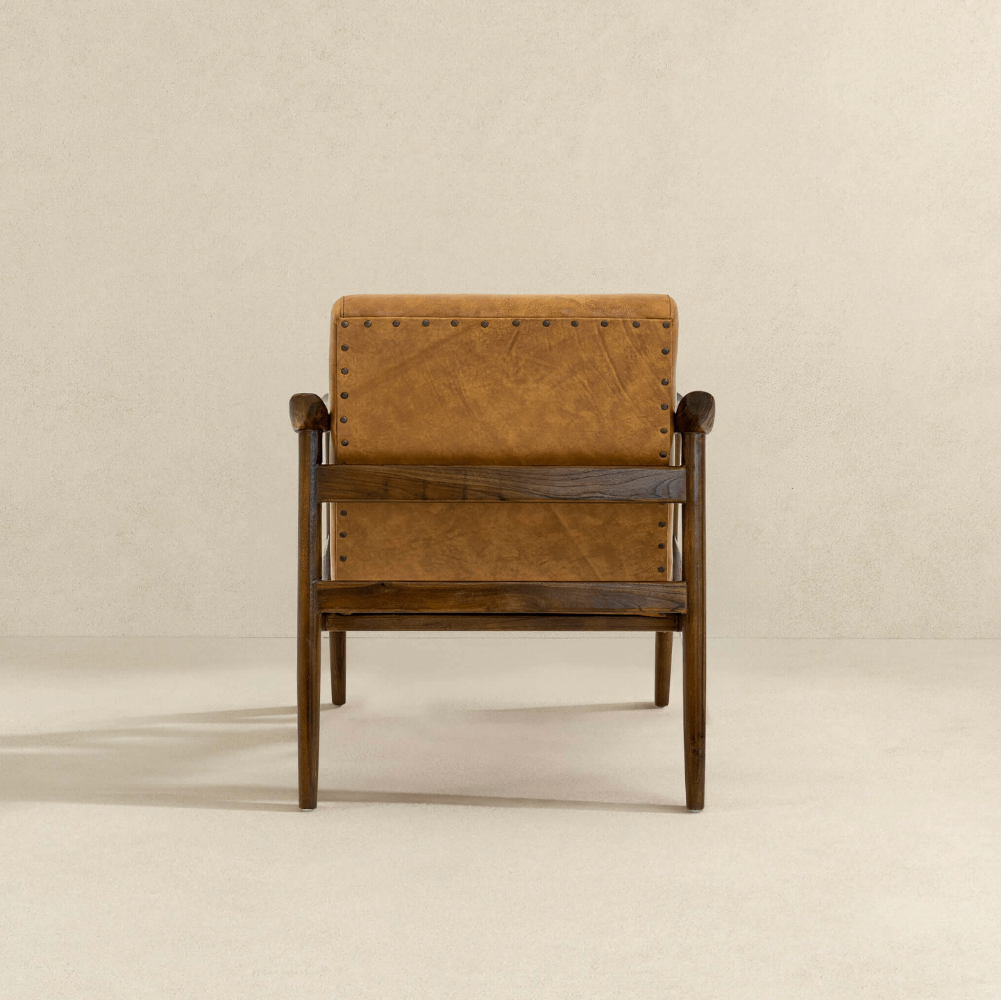 Brandon MCM Leather Lounge Accent Chair - Revel Sofa 