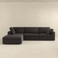 Cecilia Modular Sectional Sofa with Reversible Chaise, Dark Gray 121" - Revel Sofa 