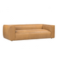 Vanessa Modern Full Aniline Genuine Leather Stationary Sofa 100” - Revel Sofa 