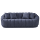 Maximilian Japandi Style Channel Tufted Boucle Sofa 86” - Revel Sofa 