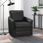 Rocha MCM Square Arm Accent Swivel Chair, Brown or Black Leather Aire - Revel Sofa 