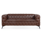 Styled Button-Tufted Square Arm Sofa, 3 Seater 84” - Revel Sofa 