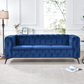 Styled Button-Tufted Square Arm Sofa, 3 Seater 84” - Revel Sofa 