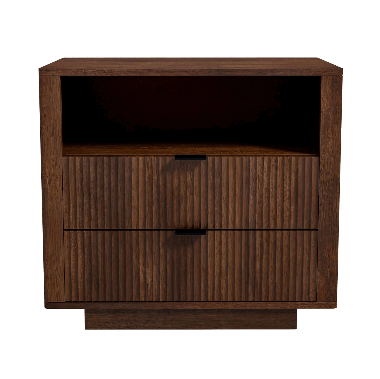 Lola MCM Styled Walnut Nightstand for Bedroom - Revel Sofa 