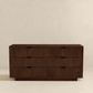 Lola MCM Walnut Dresser With 6 Drawers - Revel Sofa 