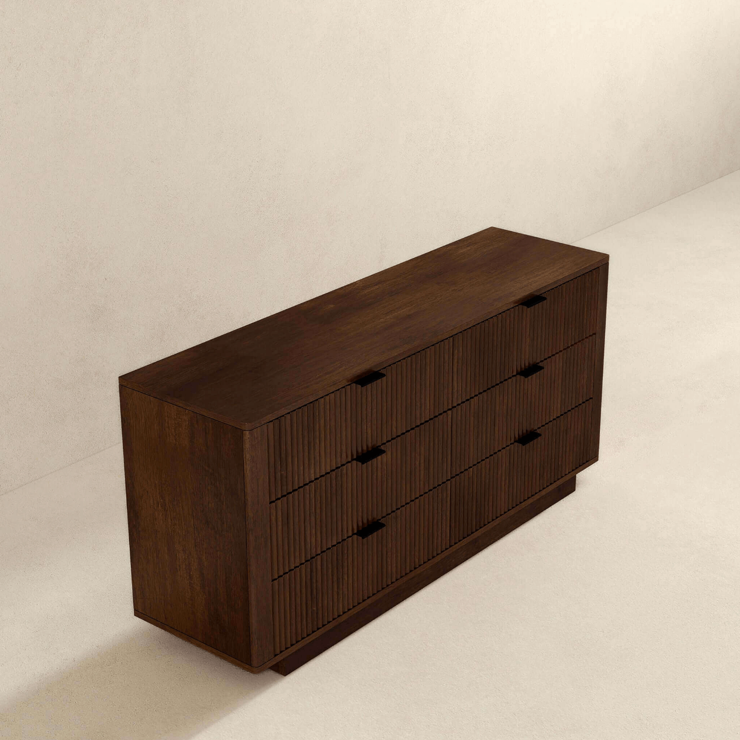 Lola MCM Walnut Dresser With 6 Drawers - Revel Sofa 