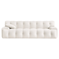 Brampton MCM Styled Tufted Cream Velvet Sofa 90" - Revel Sofa 