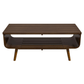 Alice Solid Wood 2 Tier Coffee Table in Walnut 44” - Revel Sofa 