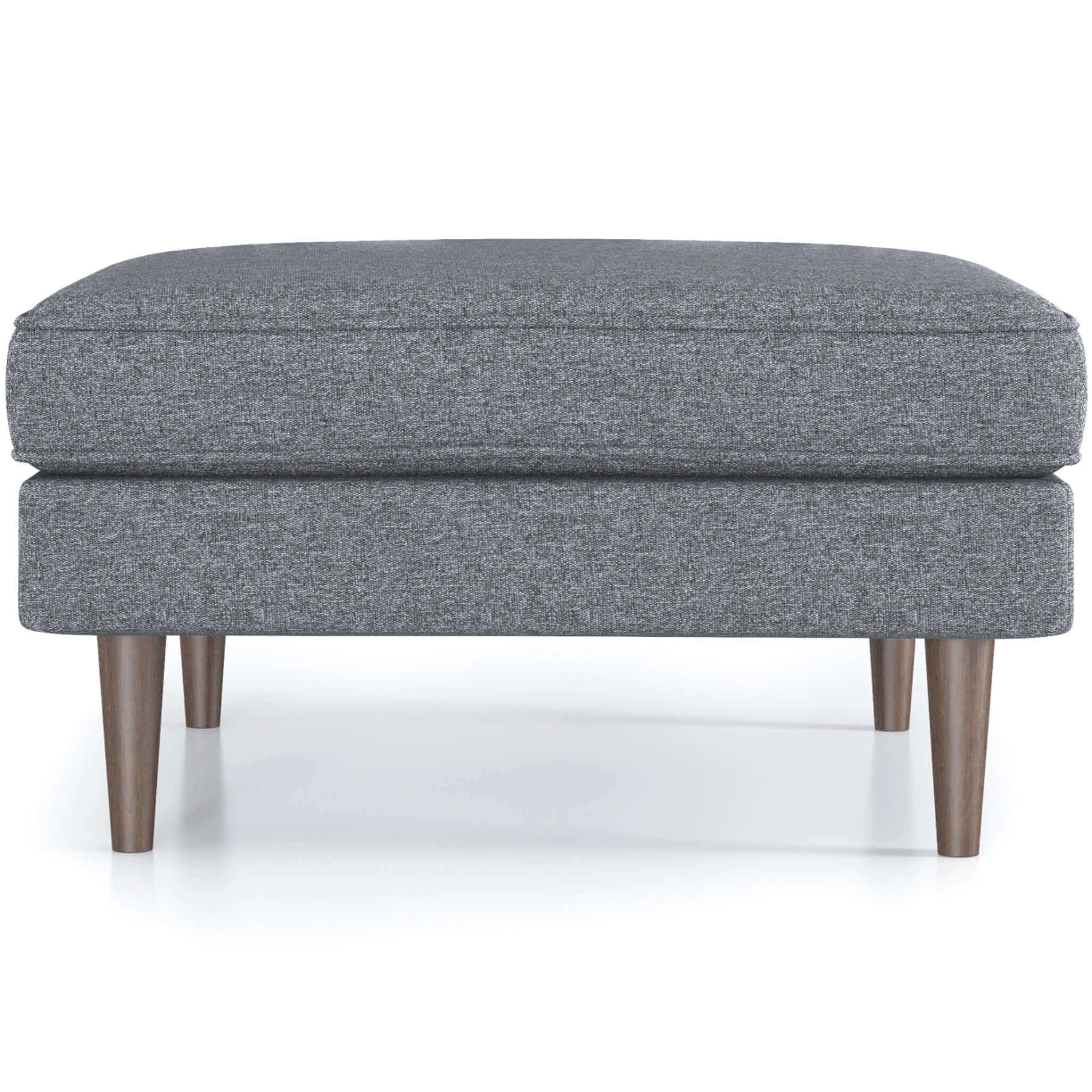 Amber MCM Style Square Upholstered Ottoman - Revel Sofa 