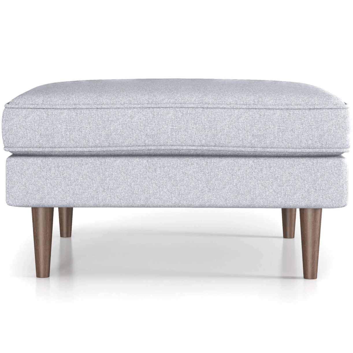 Amber MCM Style Square Upholstered Ottoman - Revel Sofa 