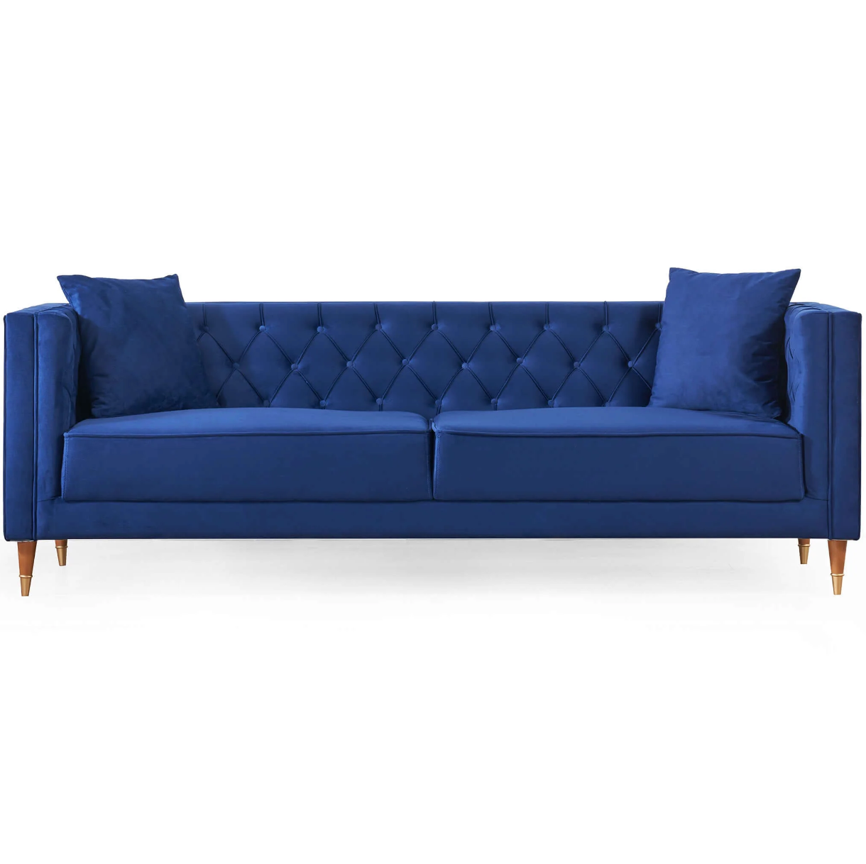 Autumn MCM Styled Tufted Velvet Sofa (91") - Revel Sofa 