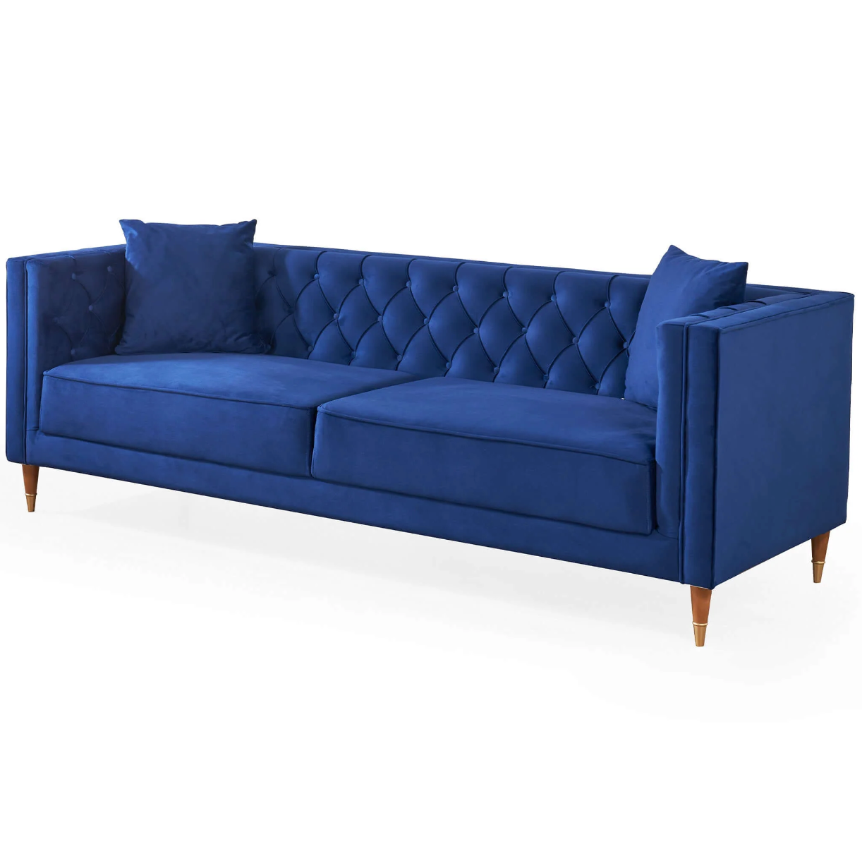 Autumn MCM Styled Tufted Velvet Sofa (91") - Revel Sofa 