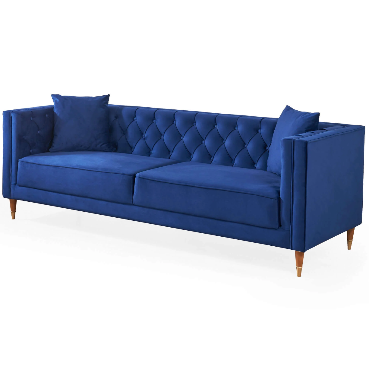 Autumn MCM Styled Tufted Velvet Sofa (91") - Revel Sofa 