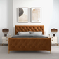 Bailey Velvet Upholstered Tufted Platform Bed Frame - Revel Sofa 