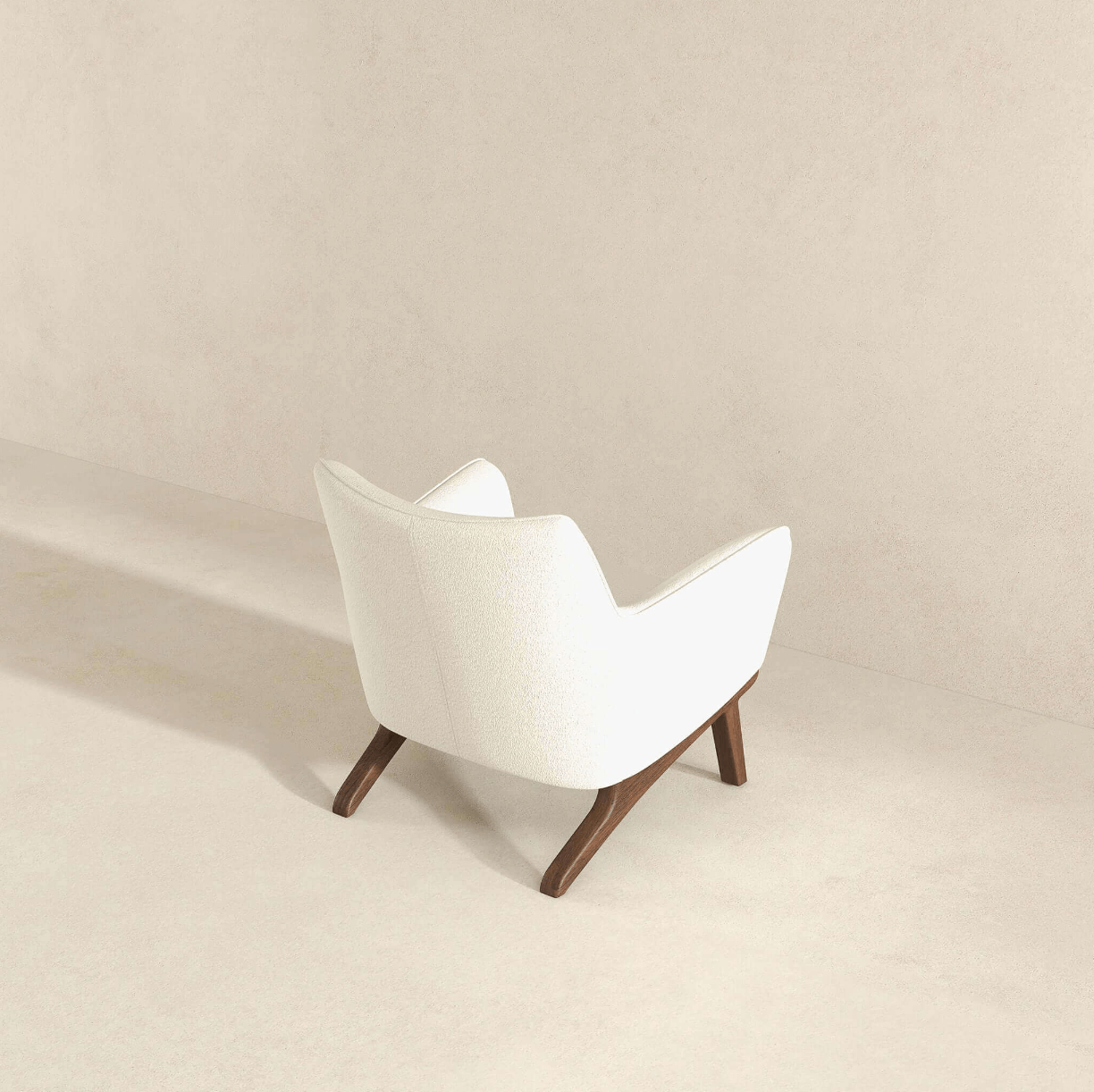 Brayden Lounge Arm Chair in Velvet, Boucle & Linen - Revel Sofa 