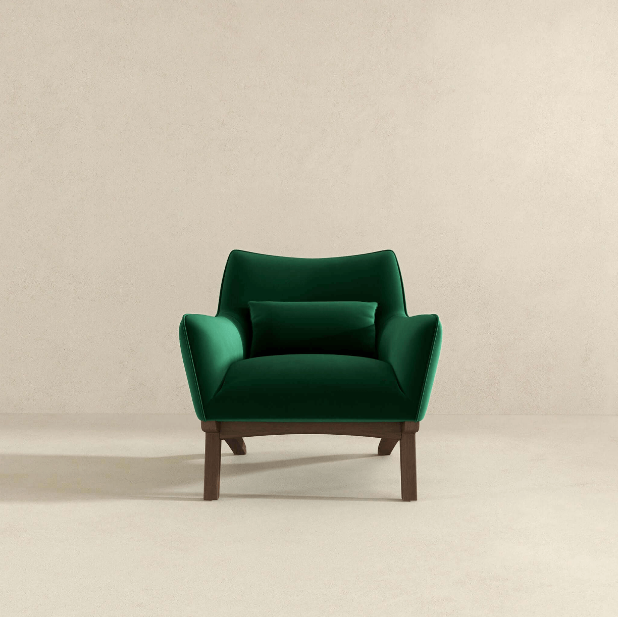 Brayden Lounge Arm Chair in Velvet, Boucle & Linen - Revel Sofa 