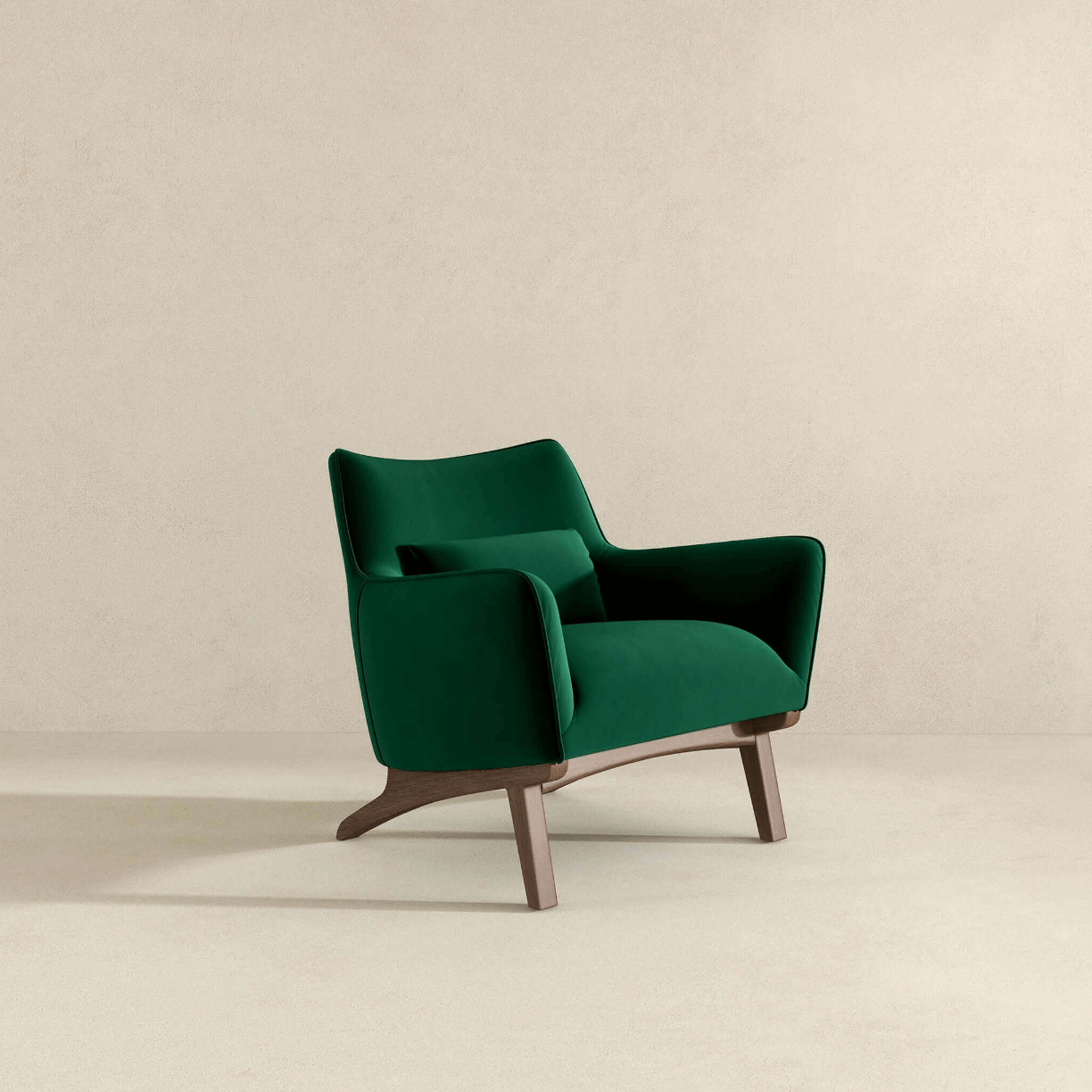 Brayden Lounge Arm Chair in Velvet, Boucle & Linen - Revel Sofa 