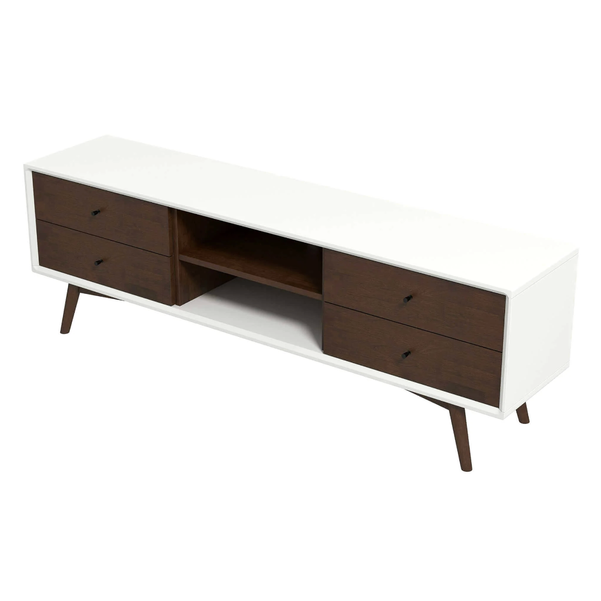 Caroline MCM Solid Wood TV Console Stand 71" - Revel Sofa 