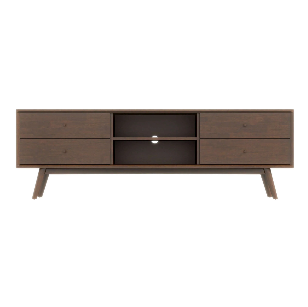 Caroline MCM Solid Wood TV Console Stand 71" - Revel Sofa 